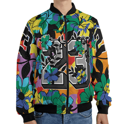 Mid GS Six Championships 1s Jacket Match 23 Floral 3D All-Over Print Flowers - NastyJamz