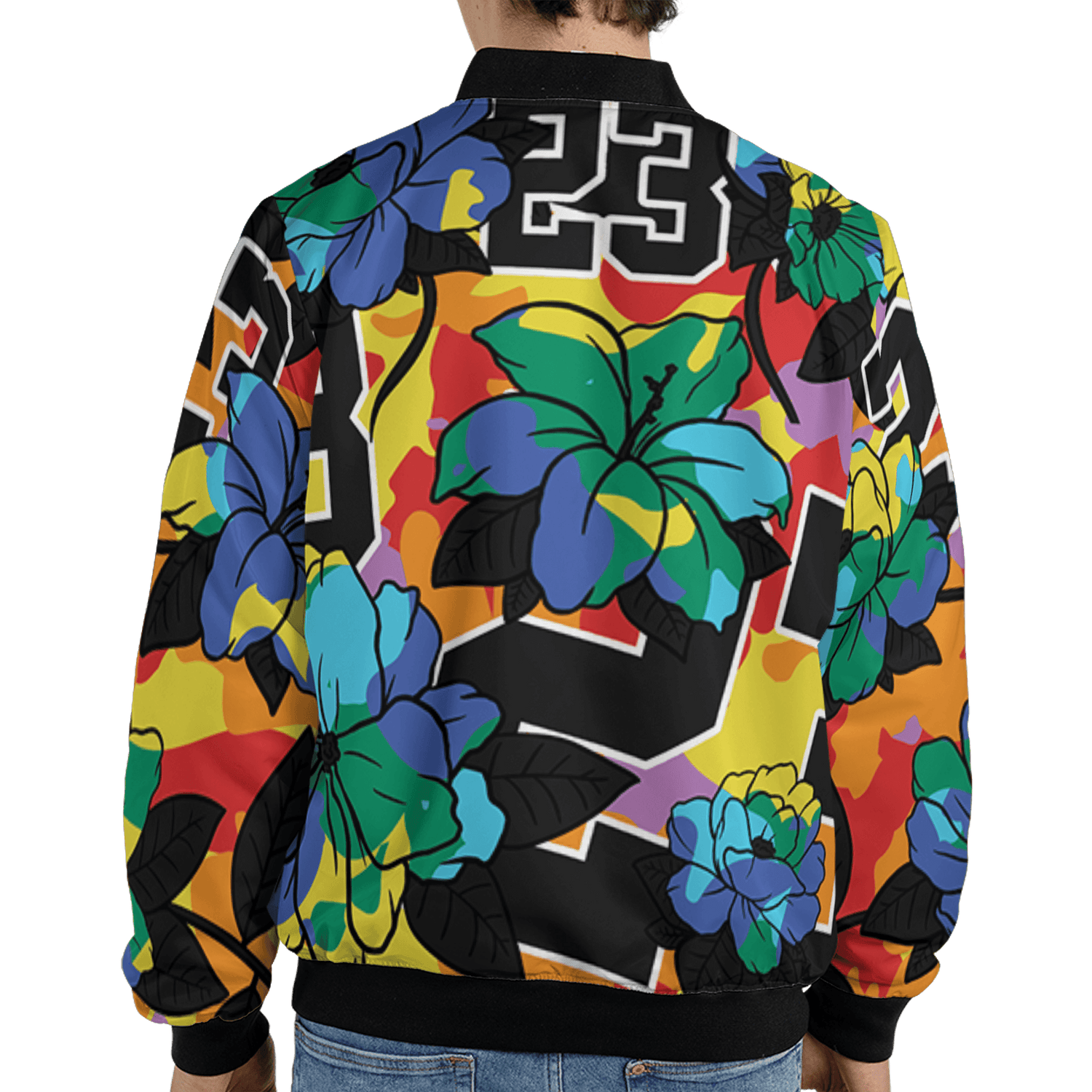 Mid GS Six Championships 1s Jacket Match 23 Floral 3D All-Over Print Flowers - NastyJamz