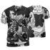 Retro High OG Black White 1s T Shirt Match 23 Floral 3D All-Over Print Flowers - NastyJamz