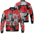 Bred Reimagined 4s Jacket Match 23 Floral 3D All-Over Print Flowers - NastyJamz