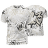 Gratitude 11s T Shirt Match 23 Hiphop 3D All-Over Print Graffiti Pattern - NastyJamz