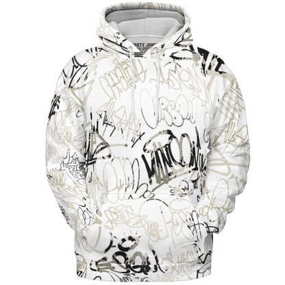Gratitude 11s Hoodie Match 23 Hiphop 3D All-Over Print Graffiti Pattern - NastyJamz