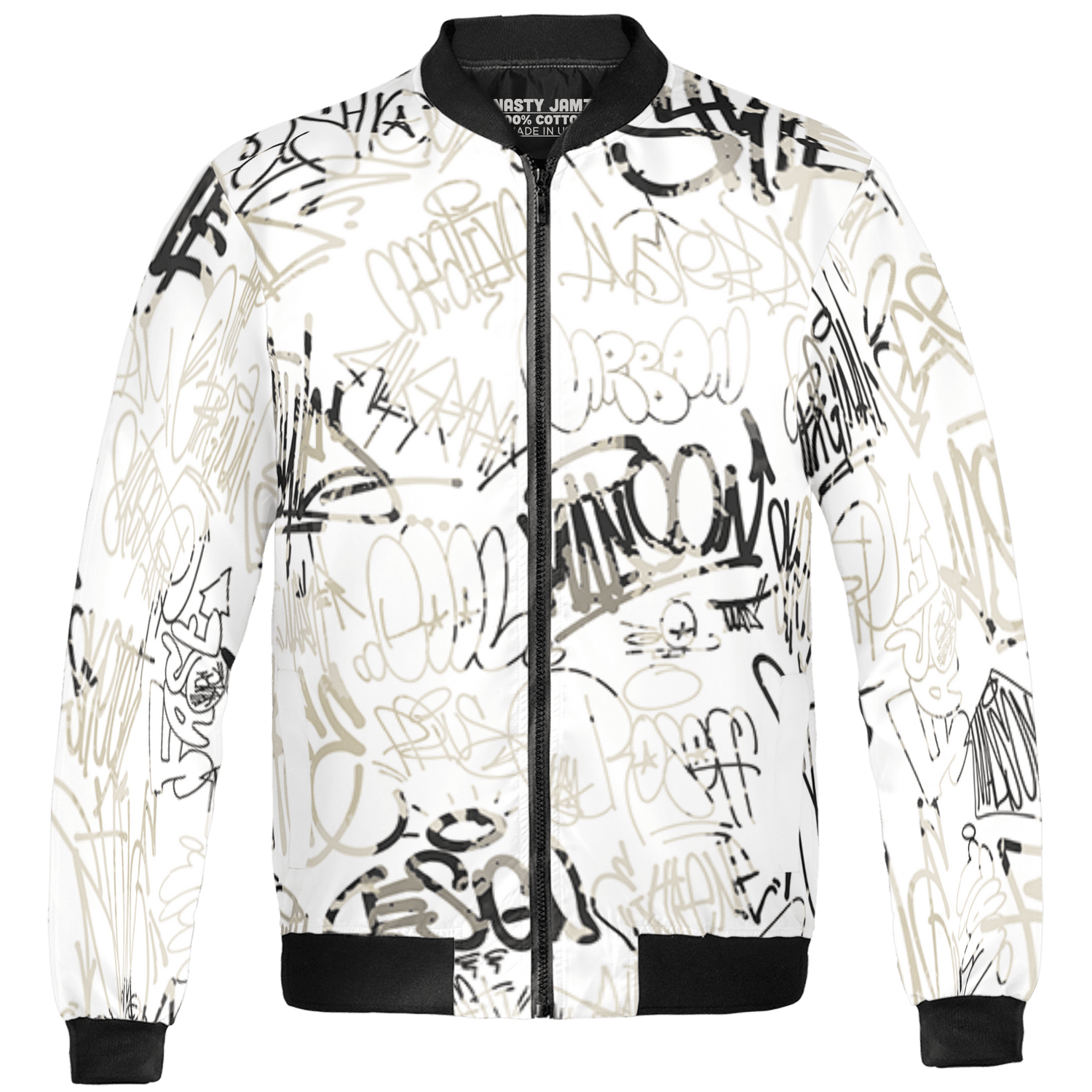 Gratitude 11s Jacket Match 23 Hiphop 3D All-Over Print Graffiti Pattern - NastyJamz