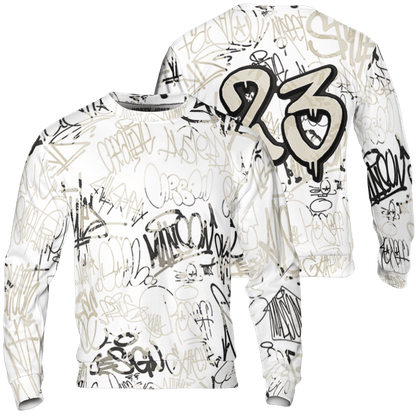 Gratitude 11s Sweatshirt Match 23 Hiphop 3D All-Over Print Graffiti Pattern - NastyJamz
