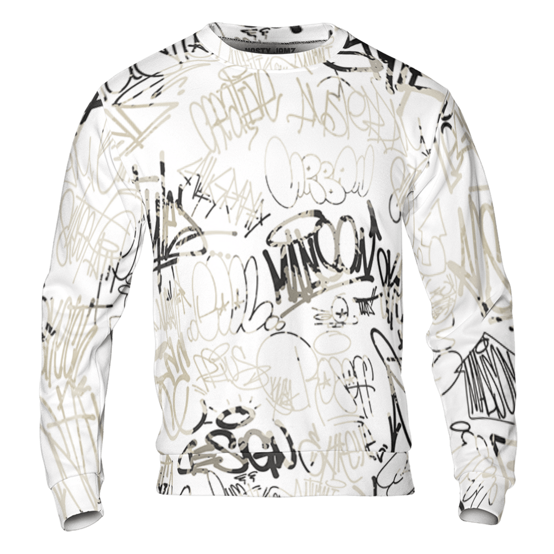 Gratitude 11s Sweatshirt Match 23 Hiphop 3D All-Over Print Graffiti Pattern - NastyJamz