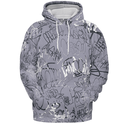 Stealth 14s Hoodie Match 23 Hiphop 3D All-Over Print Graffiti Pattern - NastyJamz