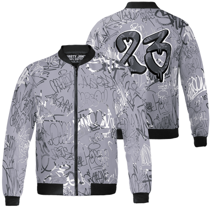 Stealth 14s Jacket Match 23 Hiphop 3D All-Over Print Graffiti Pattern - NastyJamz