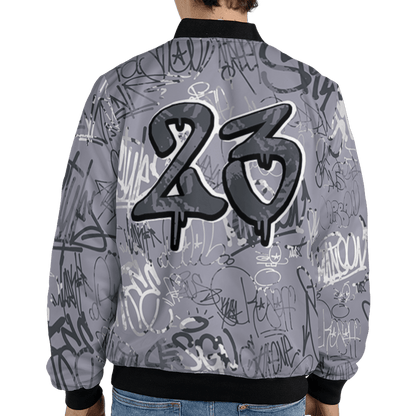 Stealth 14s Jacket Match 23 Hiphop 3D All-Over Print Graffiti Pattern - NastyJamz
