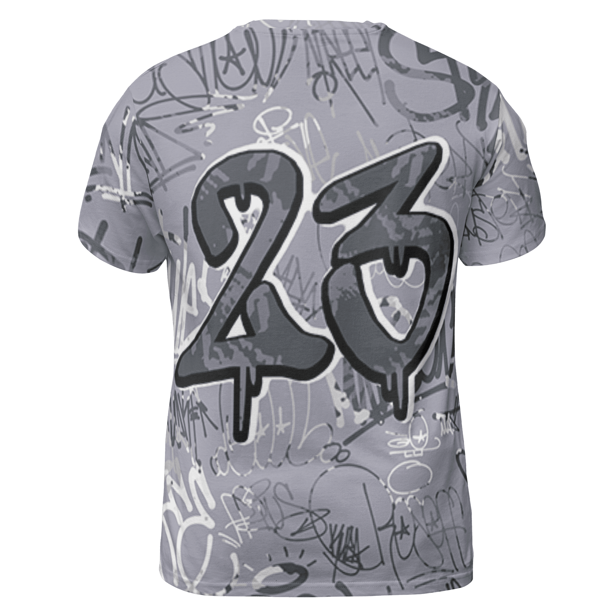 Stealth 14s T Shirt Match 23 Hiphop 3D All-Over Print Graffiti Pattern - NastyJamz