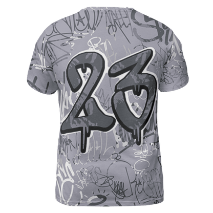Stealth 14s T Shirt Match 23 Hiphop 3D All-Over Print Graffiti Pattern - NastyJamz