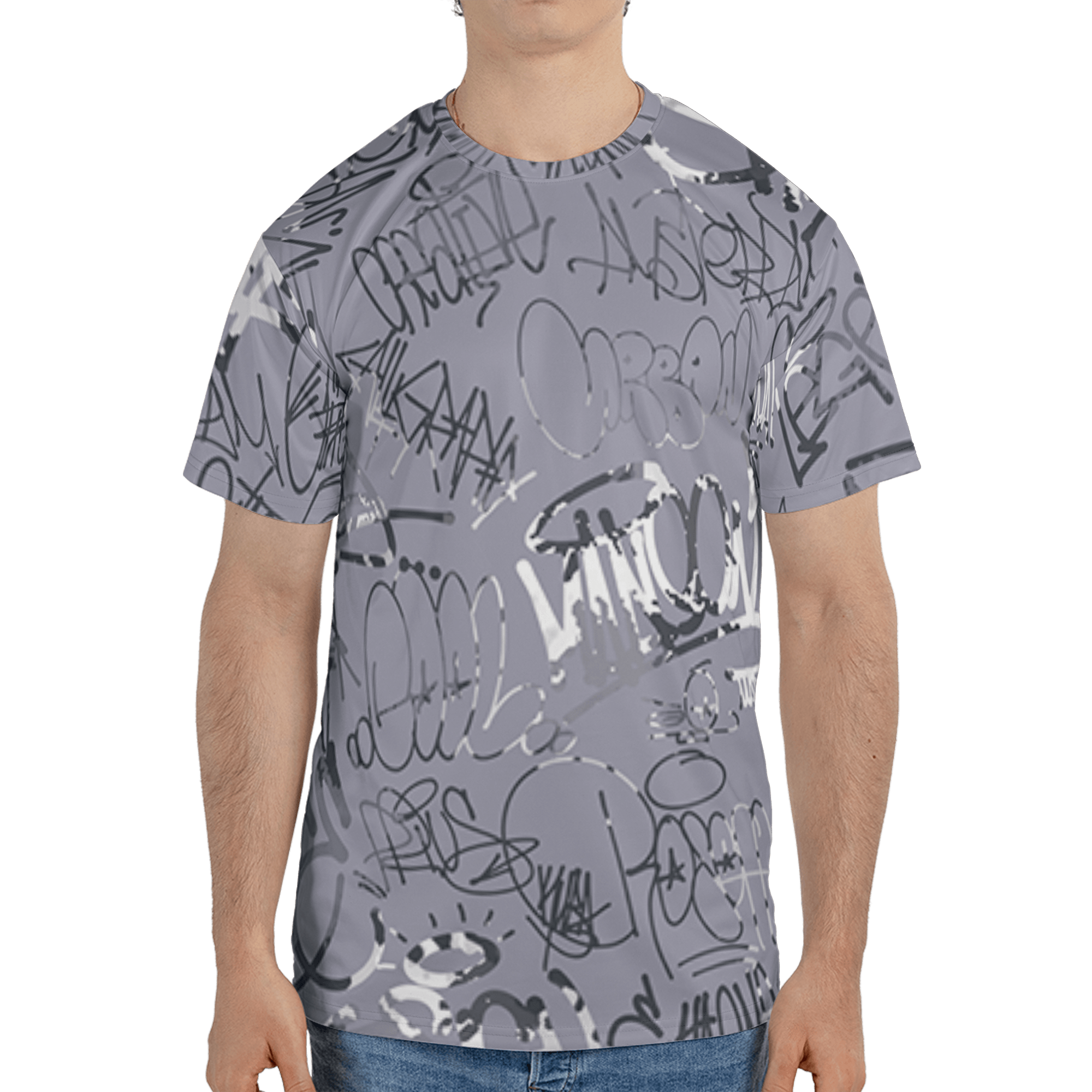 Stealth 14s T Shirt Match 23 Hiphop 3D All-Over Print Graffiti Pattern - NastyJamz
