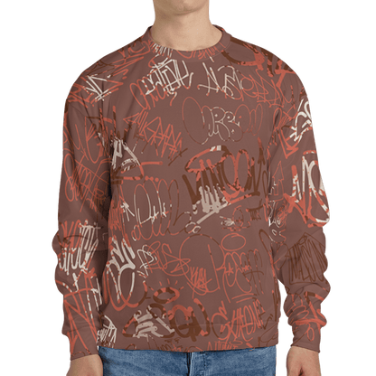 High OG Dusted Clay 1s Sweatshirt Match 23 Hiphop 3D All-Over Print Graffiti Pattern - NastyJamz