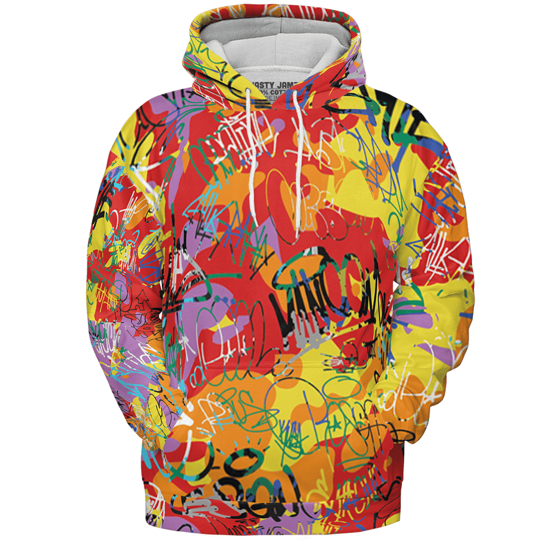 Mid GS Six Championships 1s Hoodie Match 23 Hiphop 3D All-Over Print Graffiti Pattern - NastyJamz