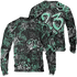 Green Glow 3s Sweatshirt Match 23 Hiphop 3D All-Over Print Graffiti Pattern - NastyJamz