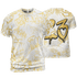 Sail 4s T Shirt Match 23 Hiphop 3D All-Over Print Graffiti Pattern - NastyJamz