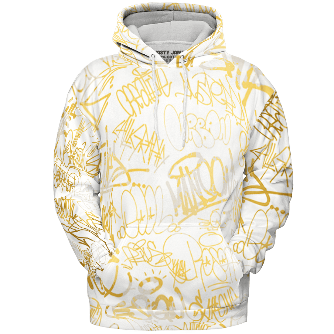 Sail 4s Hoodie Match 23 Hiphop 3D All-Over Print Graffiti Pattern - NastyJamz