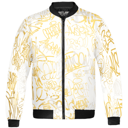 Sail 4s Jacket Match 23 Hiphop 3D All-Over Print Graffiti Pattern - NastyJamz
