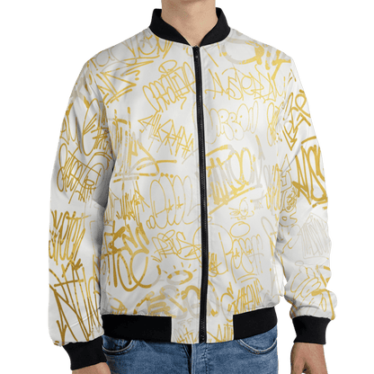 Sail 4s Jacket Match 23 Hiphop 3D All-Over Print Graffiti Pattern - NastyJamz