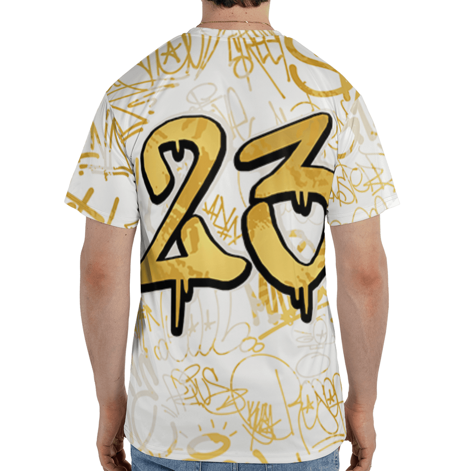 Sail 4s T Shirt Match 23 Hiphop 3D All-Over Print Graffiti Pattern - NastyJamz
