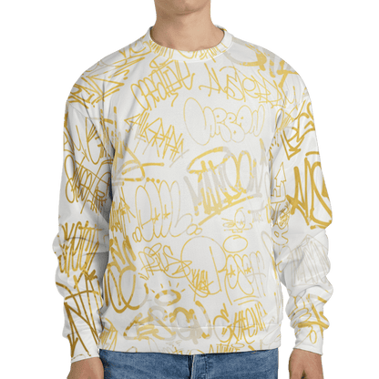 Sail 4s Sweatshirt Match 23 Hiphop 3D All-Over Print Graffiti Pattern - NastyJamz
