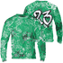 Lucky Green 5s Sweatshirt Match 23 Hiphop 3D All-Over Print Graffiti Pattern - NastyJamz