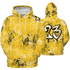 Yellow Ochre 6s Hoodie Match 23 Hiphop 3D All-Over Print Graffiti Pattern - NastyJamz