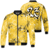 Yellow Ochre 6s Jacket Match 23 Hiphop 3D All-Over Print Graffiti Pattern - NastyJamz