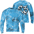 Powder Blue 9s Sweatshirt Match 23 Hiphop 3D All-Over Print Graffiti Pattern - NastyJamz