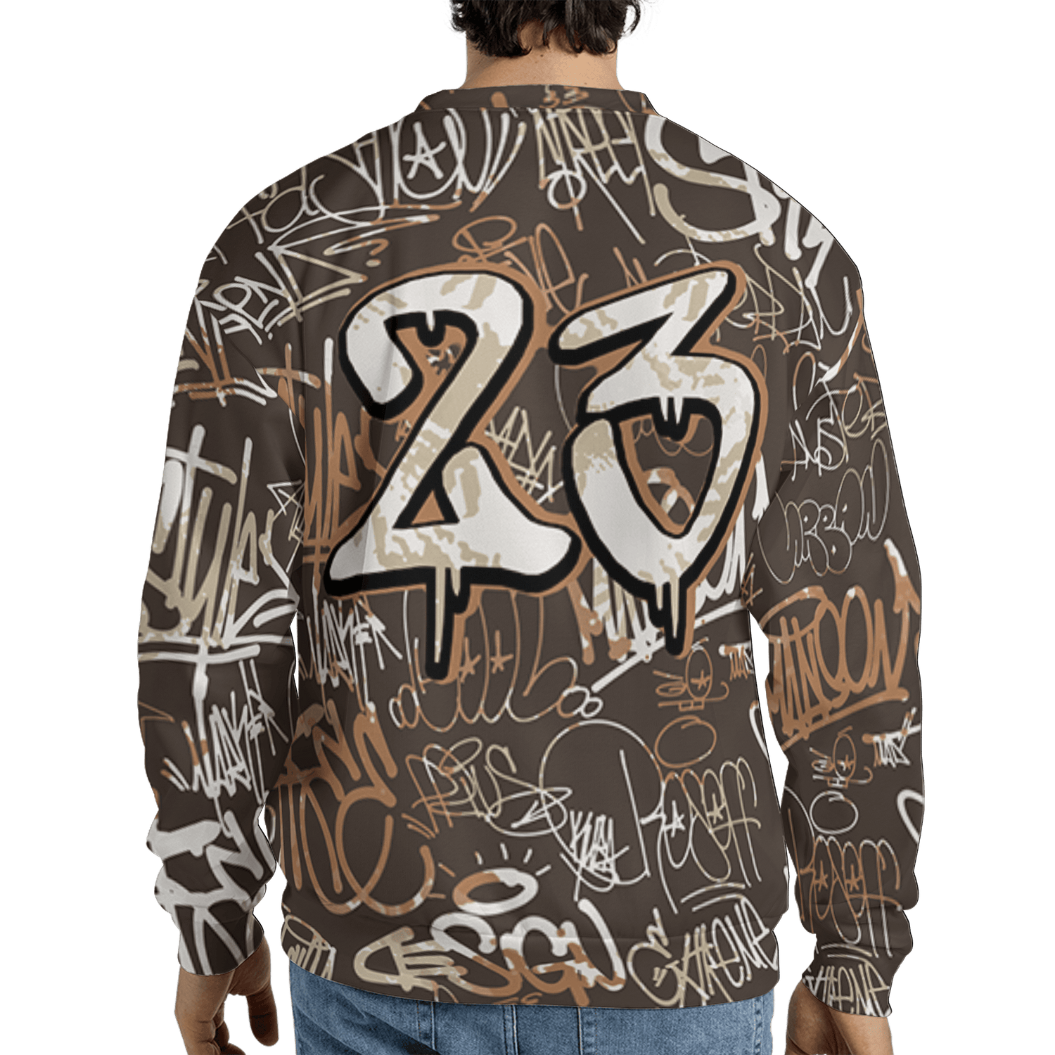 Jumpman Jack Sweatshirt Match 23 Hiphop 3D All-Over Print Graffiti Pattern - NastyJamz
