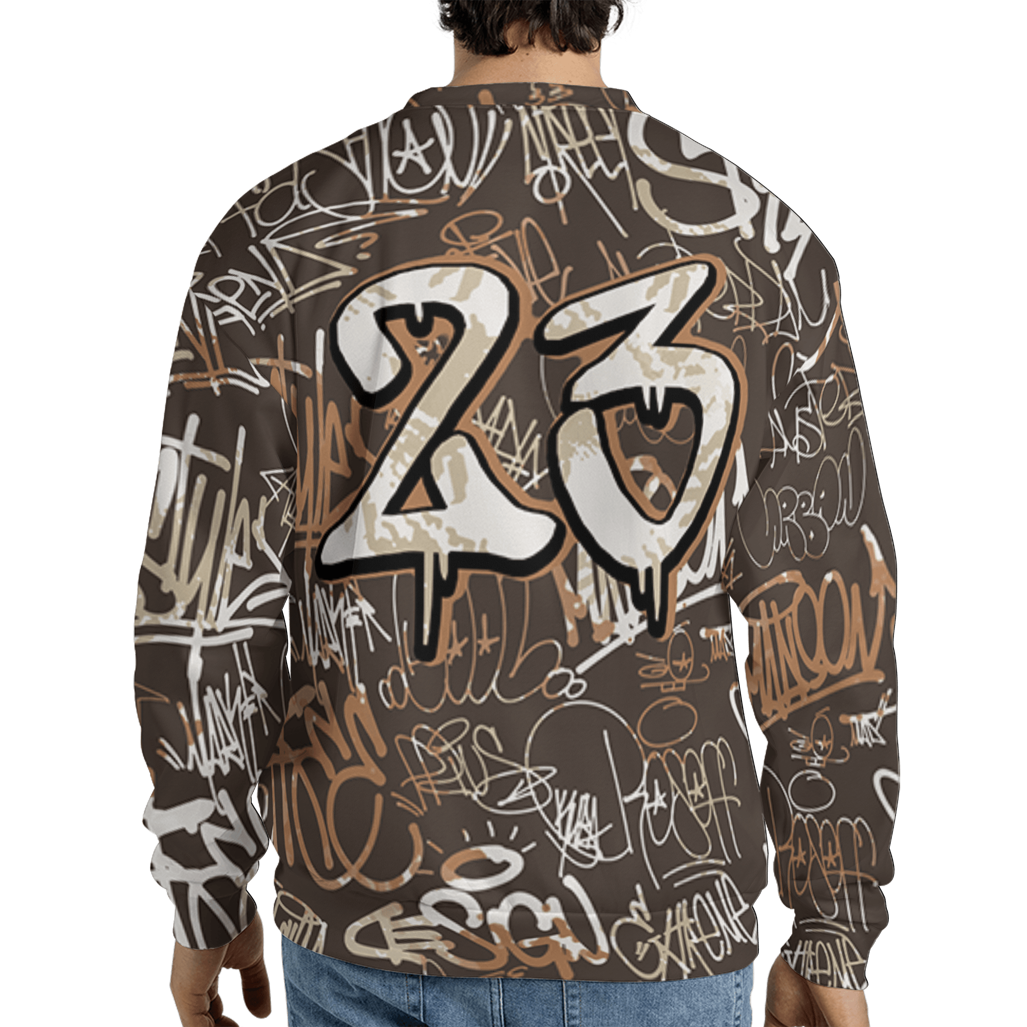 Jumpman Jack Sweatshirt Match 23 Hiphop 3D All-Over Print Graffiti Pattern - NastyJamz