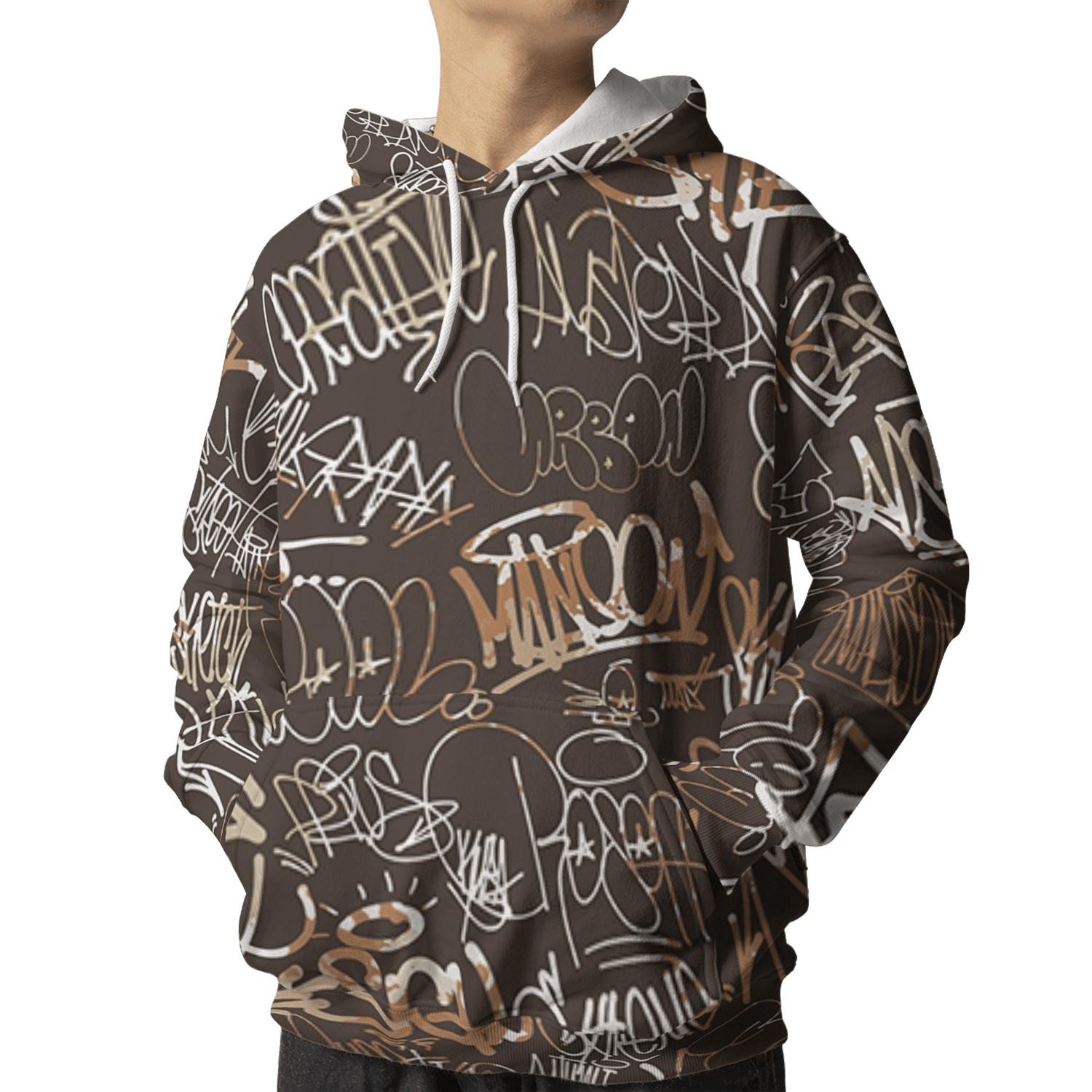Jumpman Jack Hoodie Match 23 Hiphop 3D All-Over Print Graffiti Pattern - NastyJamz