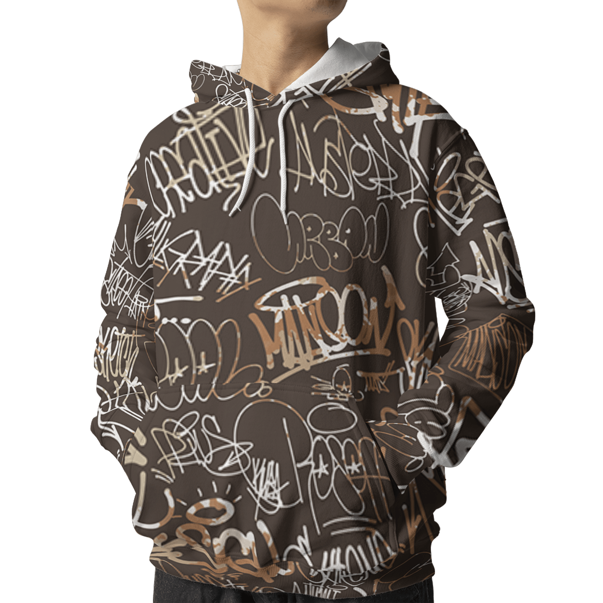 Jumpman Jack Hoodie Match 23 Hiphop 3D All-Over Print Graffiti Pattern - NastyJamz