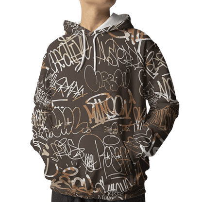 Jumpman Jack Hoodie Match 23 Hiphop 3D All-Over Print Graffiti Pattern - NastyJamz