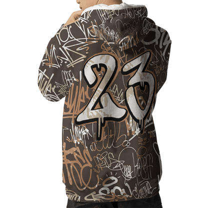 Jumpman Jack Hoodie Match 23 Hiphop 3D All-Over Print Graffiti Pattern - NastyJamz