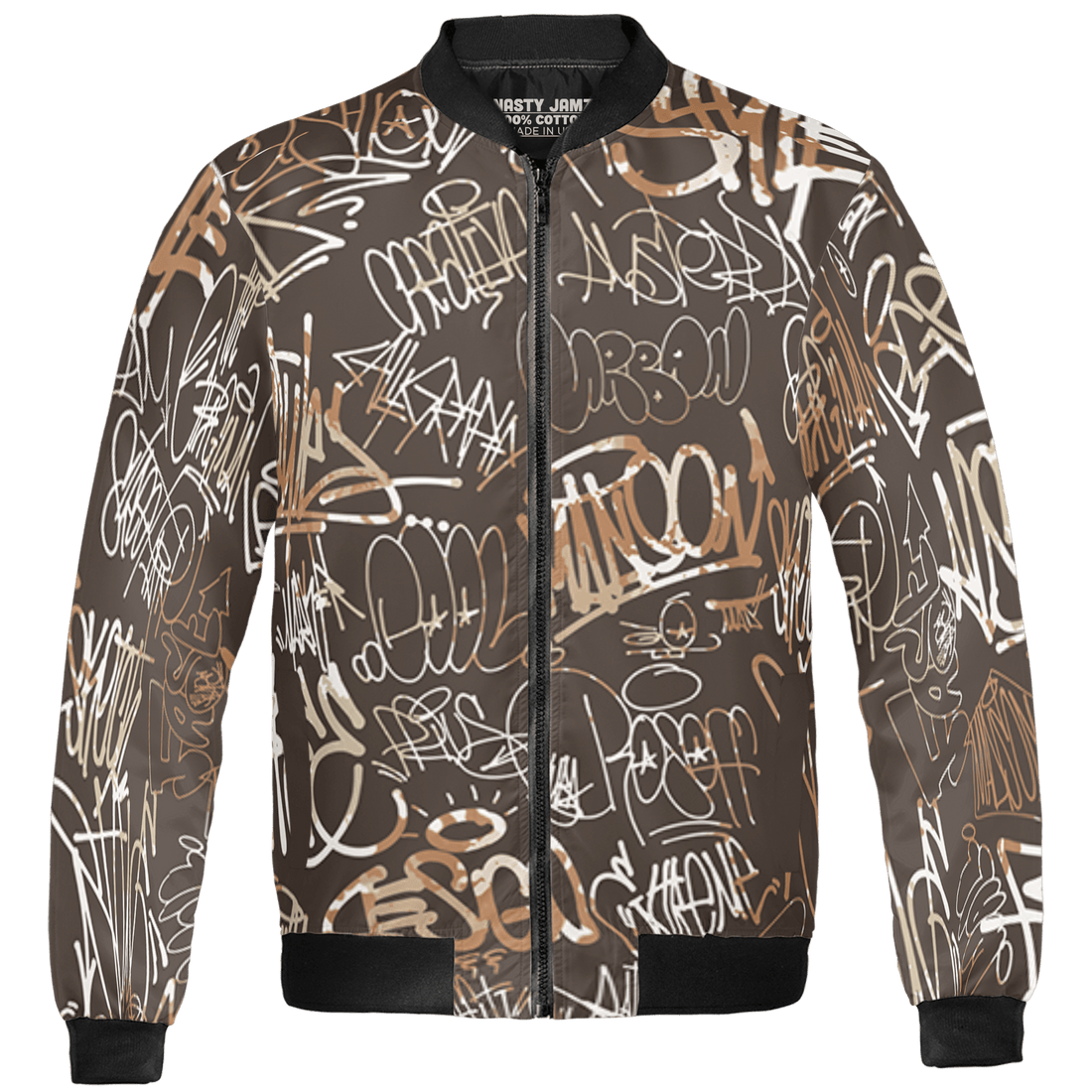 Jumpman Jack Jacket Match 23 Hiphop 3D All-Over Print Graffiti Pattern - NastyJamz