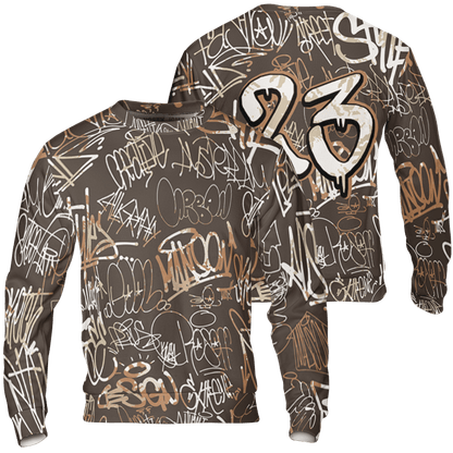 Jumpman Jack Sweatshirt Match 23 Hiphop 3D All-Over Print Graffiti Pattern - NastyJamz