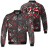 Spizike Low Bred Jacket Match 23 Hiphop 3D All-Over Print Graffiti Pattern - NastyJamz