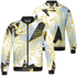 Blue Grey 13s Jacket Match 23 King 3D All-Over Print Zigzag - NastyJamz