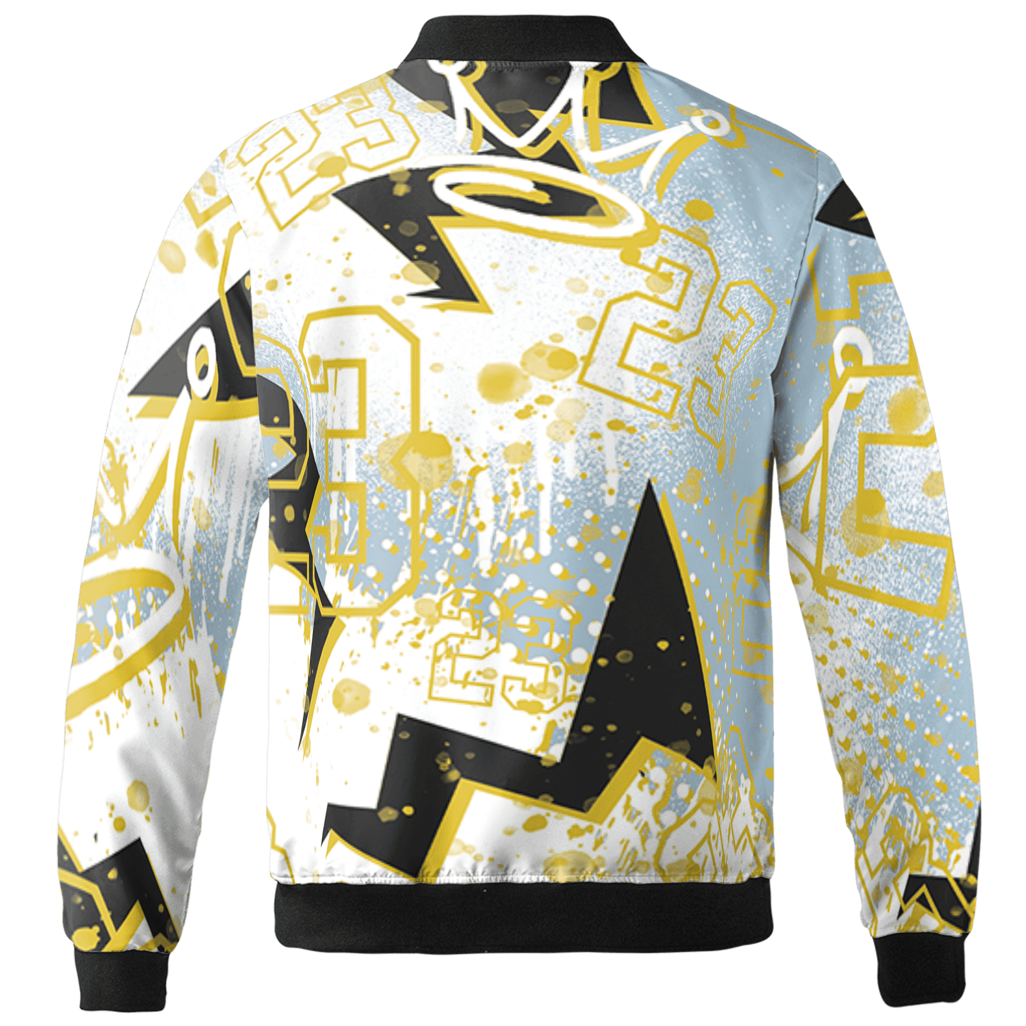 Blue Grey 13s Jacket Match 23 King 3D All-Over Print Zigzag - NastyJamz