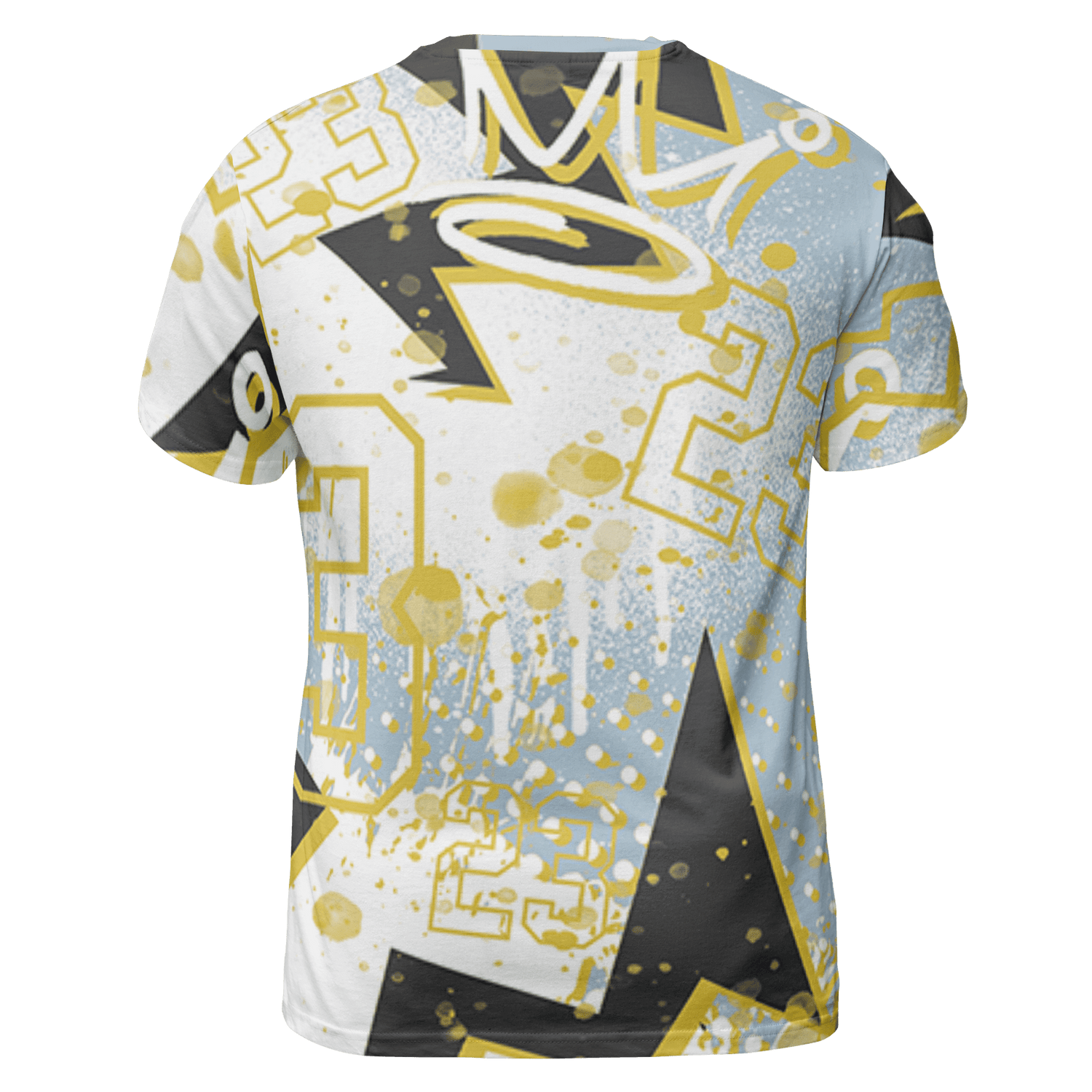 Blue Grey 13s T Shirt Match 23 King 3D All-Over Print Zigzag - NastyJamz