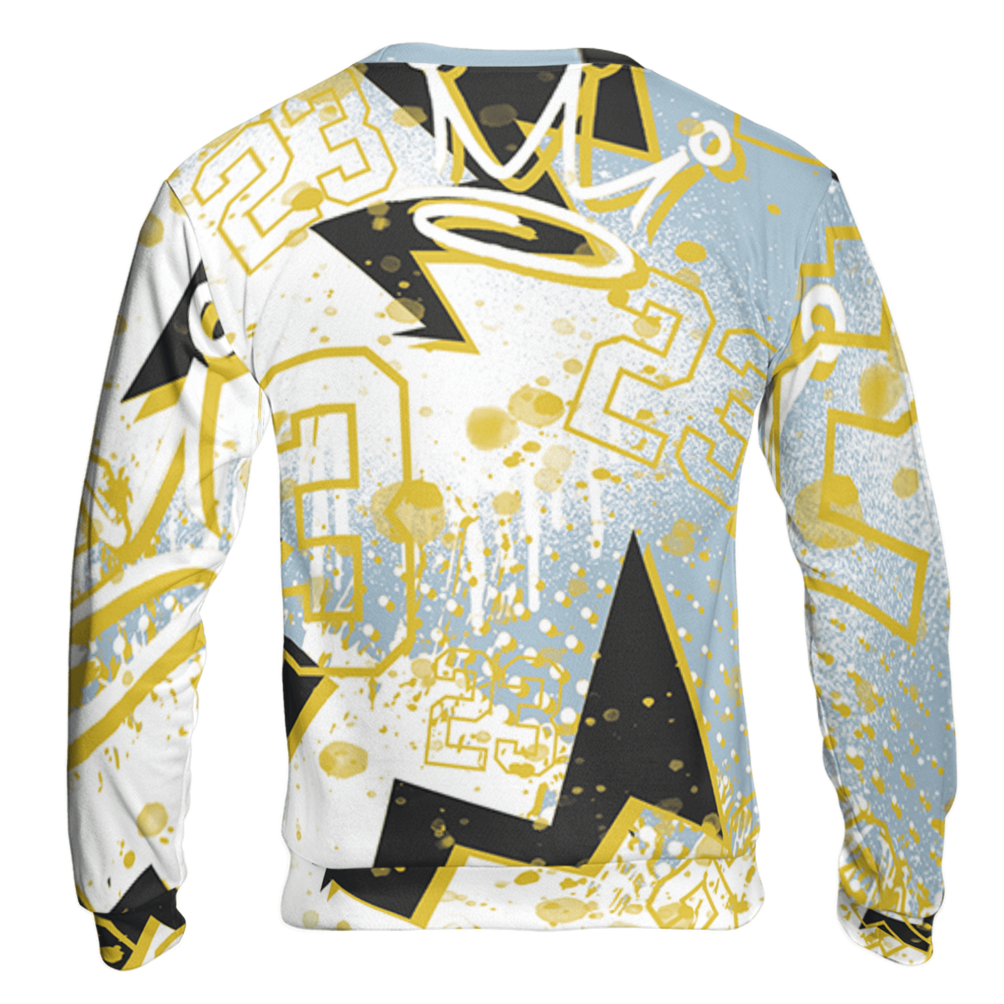 Blue Grey 13s Sweatshirt Match 23 King 3D All-Over Print Zigzag - NastyJamz