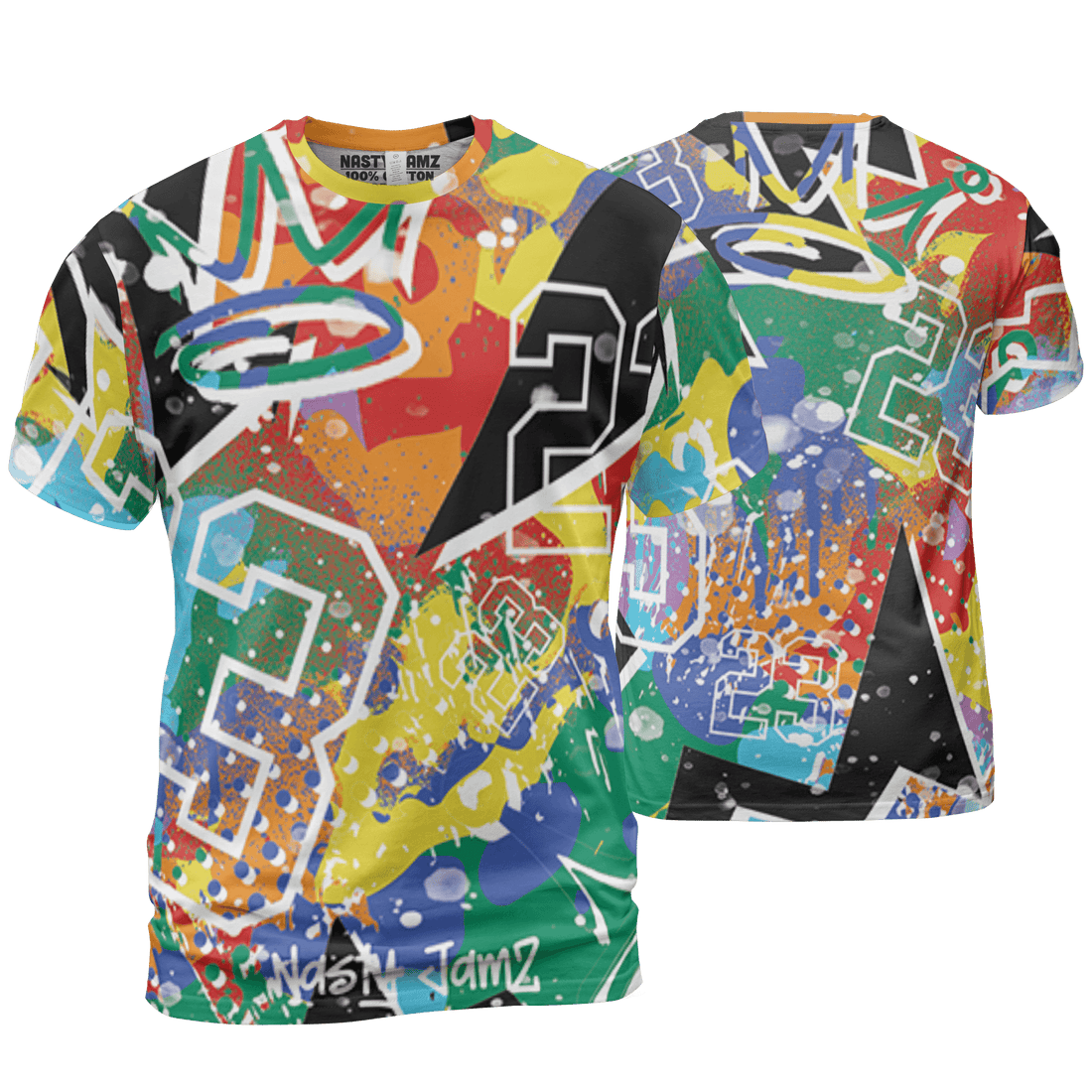 Mid GS Six Championships 1s T Shirt Match 23 King 3D All-Over Print Zigzag - NastyJamz