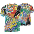 Mid GS Six Championships 1s T Shirt Match 23 King 3D All-Over Print Zigzag - NastyJamz