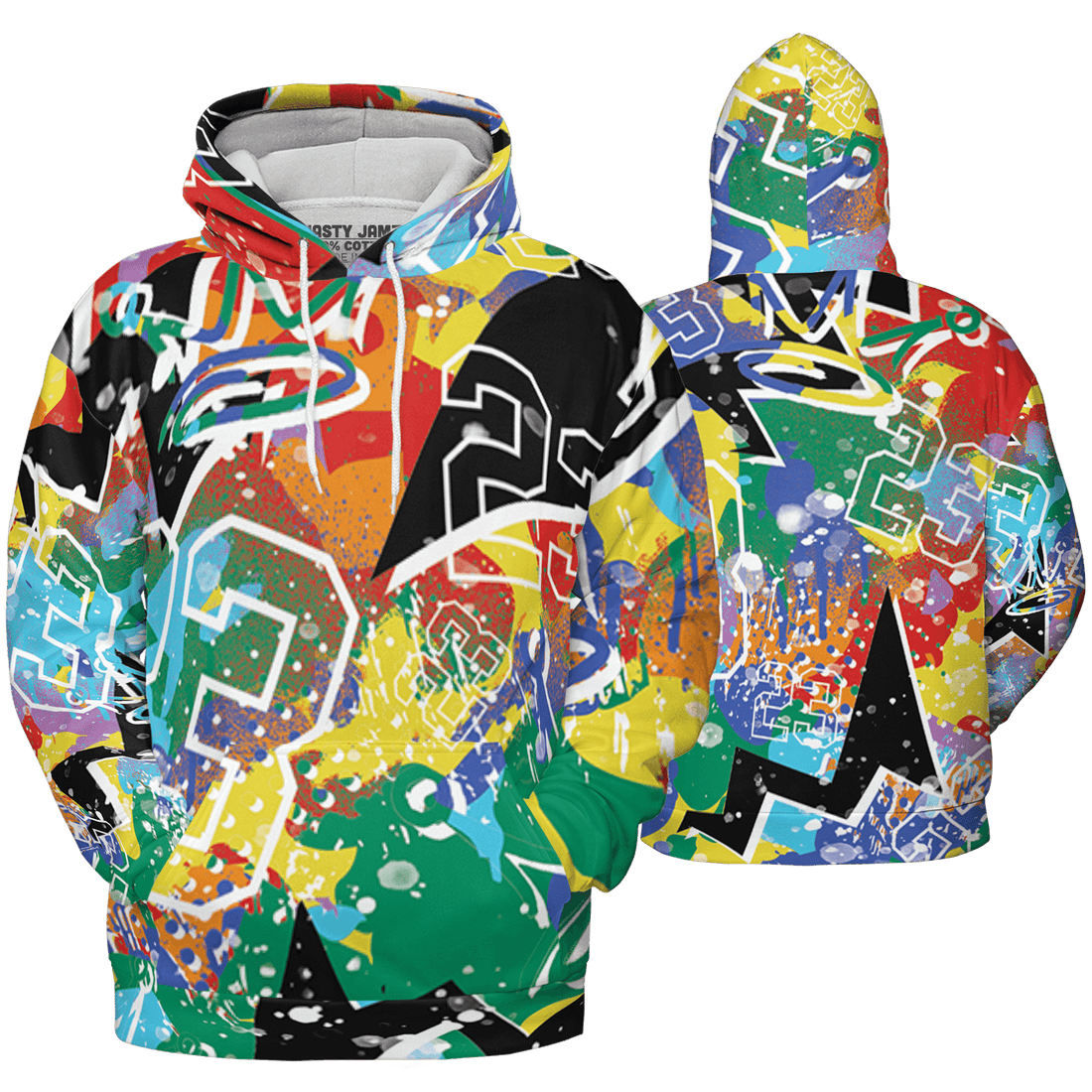 Mid GS Six Championships 1s Hoodie Match 23 King 3D All-Over Print Zigzag - NastyJamz