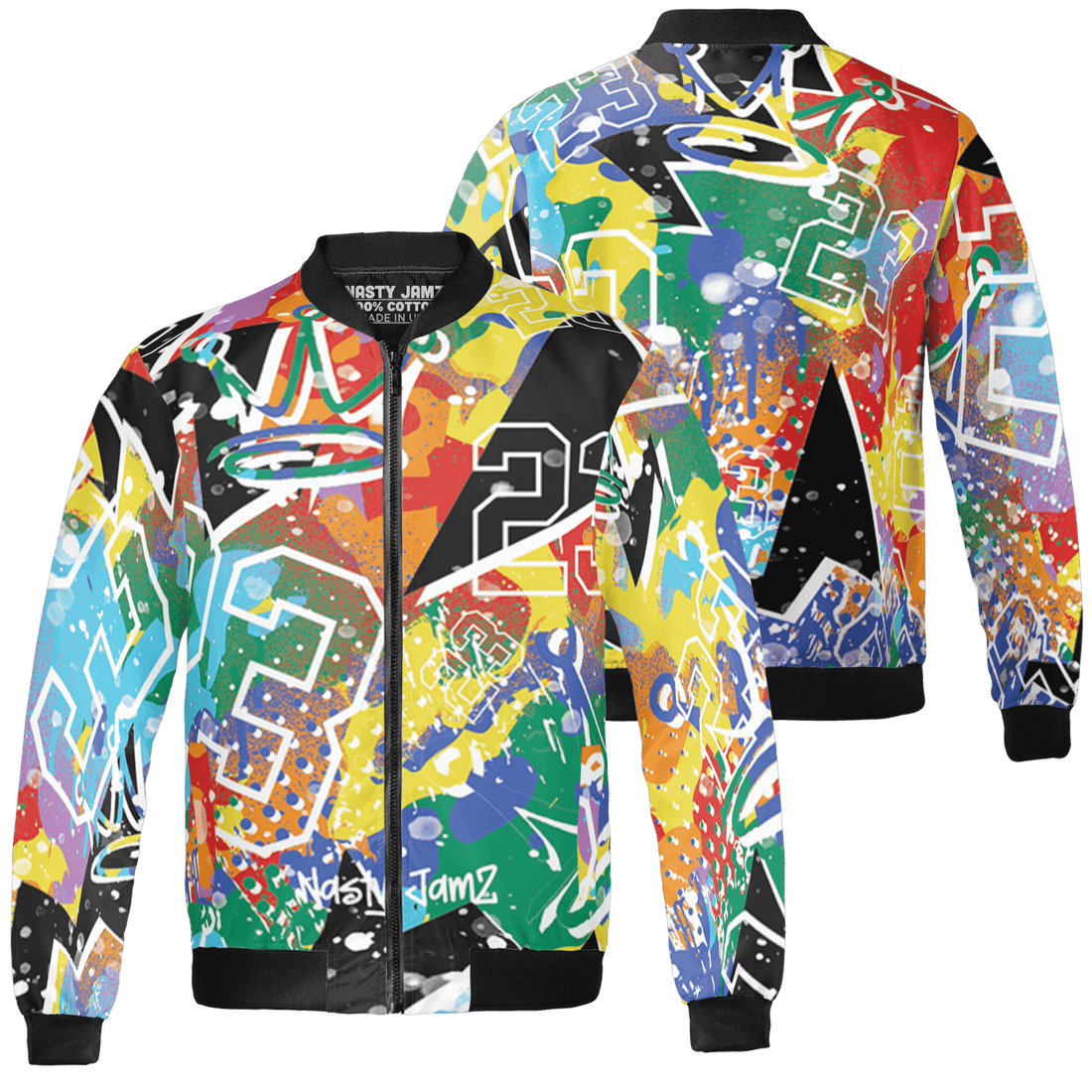 Mid GS Six Championships 1s Jacket Match 23 King 3D All-Over Print Zigzag - NastyJamz