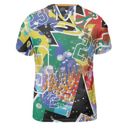Mid GS Six Championships 1s T Shirt Match 23 King 3D All-Over Print Zigzag - NastyJamz