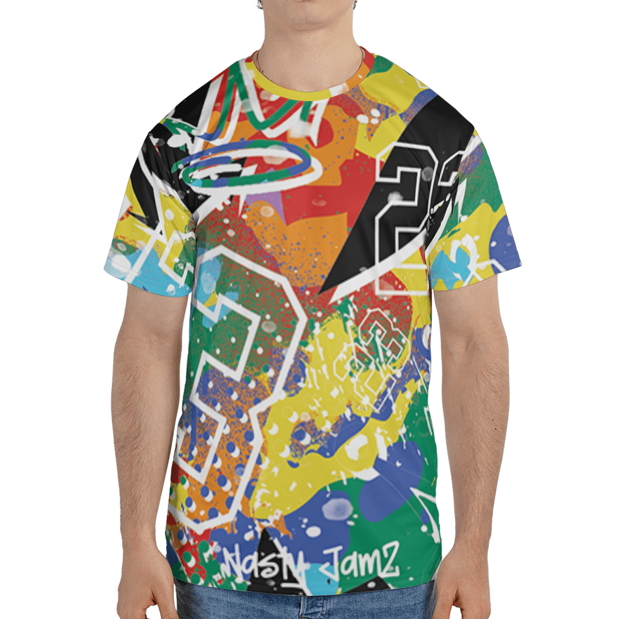 Mid GS Six Championships 1s T Shirt Match 23 King 3D All-Over Print Zigzag - NastyJamz