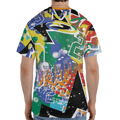 Mid GS Six Championships 1s T Shirt Match 23 King 3D All-Over Print Zigzag - NastyJamz