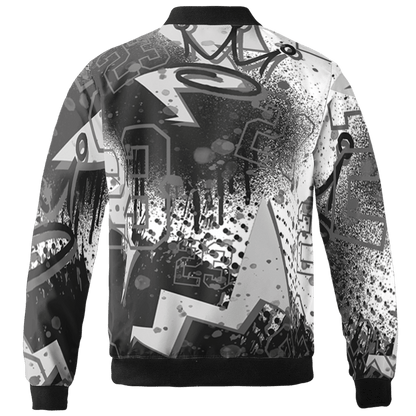 Retro High OG Black White 1s Jacket Match 23 King 3D All-Over Print Zigzag - NastyJamz