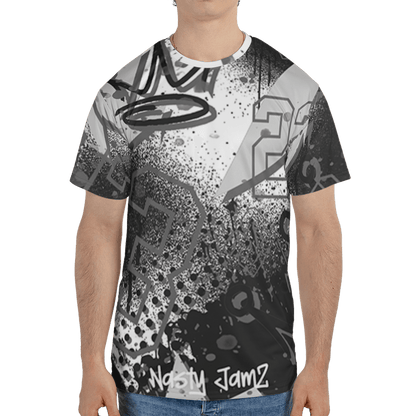 Retro High OG Black White 1s T Shirt Match 23 King 3D All-Over Print Zigzag - NastyJamz